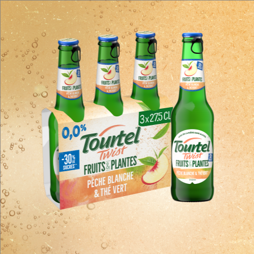 Pack Tourtel Twist Fruits & Plantes Pêche Blanche & Thé Vert